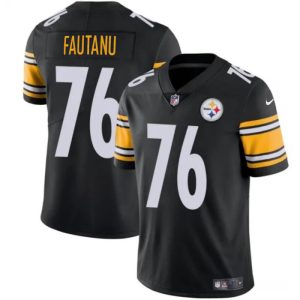 Pittsburgh Steelers #76 Troy Fautanu Black Vapor Untouchable Limited Stitched Jersey