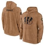 Cincinnati Bengals 2023 Brown Salute To Service Pullover Hoodie