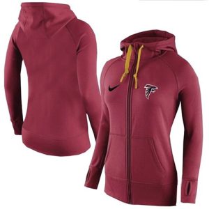 Nike Atlanta Falcons Full-Zip Performance Hoodie Red
