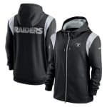 Las Vegas Raiders Black Zipper Hoodie