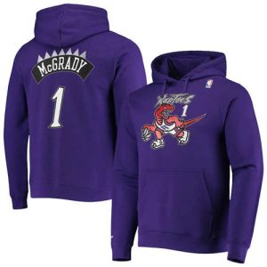 Toronto Raptors #1 Tracy McGrady 2021 Purple Pullover Hoodie