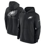 Philadelphia Eagles Black Sideline Club Fleece Pullover Hoodie