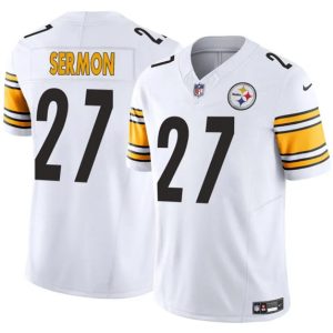 Pittsburgh Steelers #27 Trey Sermon White 2025 F.U.S.E. Vapor Limited Football Stitched Jersey