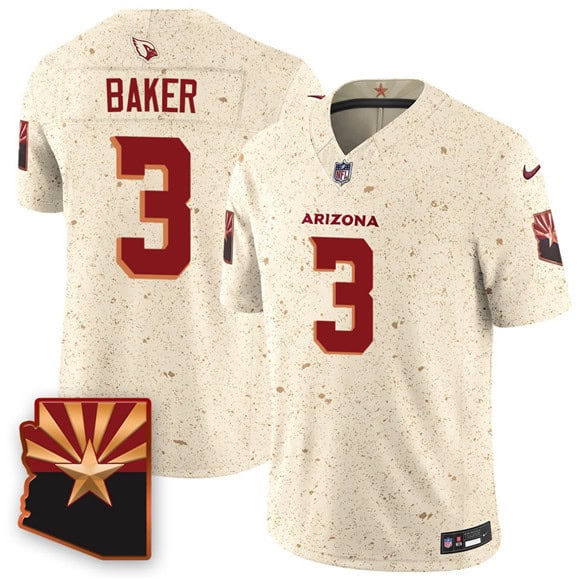 Arizona Cardinals #3 Budda Baker 2025 F.U.S.E. ¡°Rivalries¡± Vapor Untouchable Limited Football Stitched Jersey