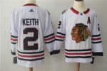 Chicago Blackhawks #2 Duncan Keith White Stitched Adidas Jersey