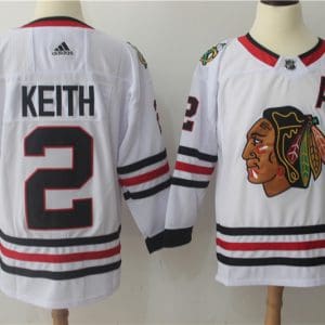 Chicago Blackhawks #2 Duncan Keith White Stitched Adidas Jersey