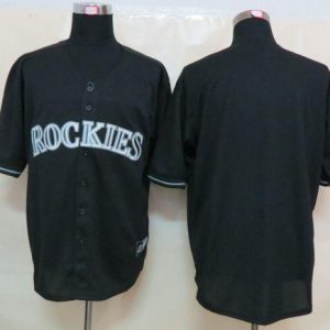 Rockies Blank Black Fashion Stitched Jersey