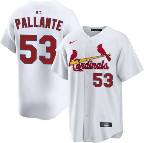 St. Louis Cardinals #53 Andre Pallante White Home Limited Stitched Jersey