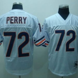 Mitchell Ness Bears #72 William Perry White Stitched Throwback Jersey