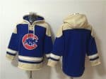 Chicago Cubs Blank Ageless Must-Have Lace-Up Pullover Hoodie