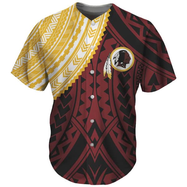 Washington Football Team Red Baseball Jersey