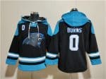Carolina Panthers #0 Brian Burns Black Ageless Must-Have Lace-Up Pullover Hoodie