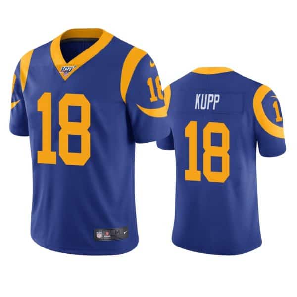 Los Angeles Rams #18 Cooper Kupp Blue 2019 100th Season Vapor Untouchable Limited Stitched Jersey