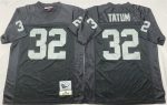 Las Vegas Raiders #32 Jack Tatum Black Throwback Football Stitched Jersey