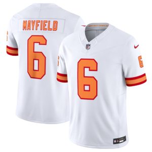 Tampa Bay Buccaneers #6 Baker Mayfield White 2025 F.U.S.E. Vapor Limited Stitched Jersey