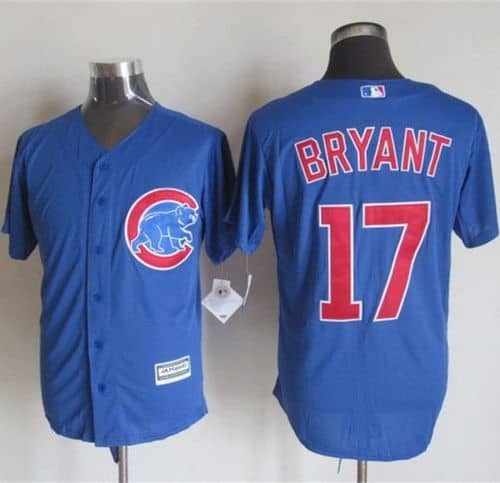 Cubs #17 Kris Bryant Blue New Cool Base Stitched Jersey