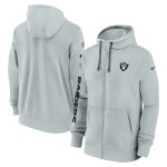 Las Vegas Raiders Gray 2024 Team Full-Zip Hoodie