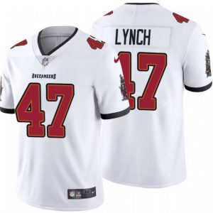 Tampa Bay Buccaneers #47 John Lynch 2020 White Vapor Untouchable Limited Stitched Jersey