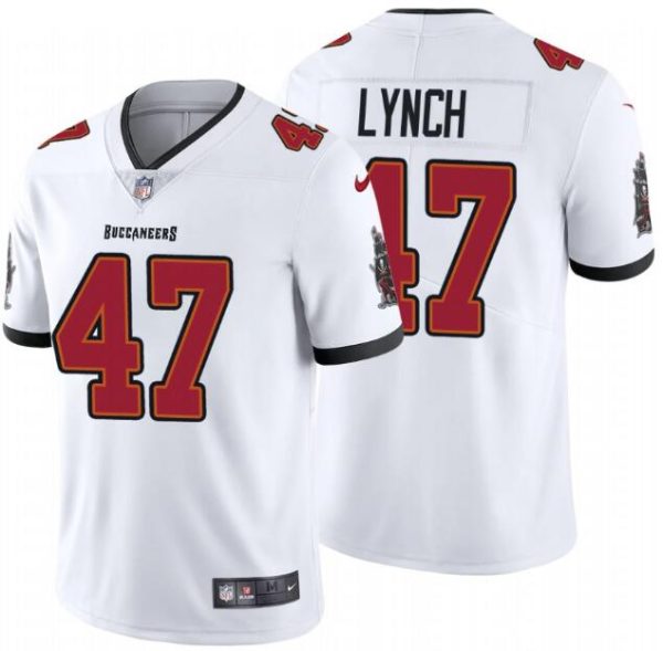 Tampa Bay Buccaneers #47 John Lynch 2020 White Vapor Untouchable Limited Stitched Jersey