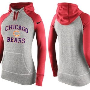 Nike Chicago Bears Performance Hoodie Grey Red