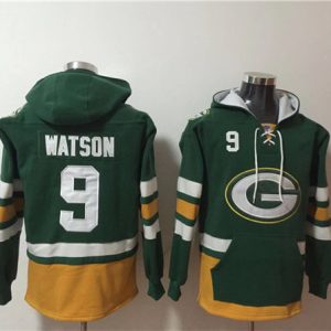 Green Bay Packers #9 Christian Watson Green Ageless Must-Have Lace-Up Pullover Hoodie
