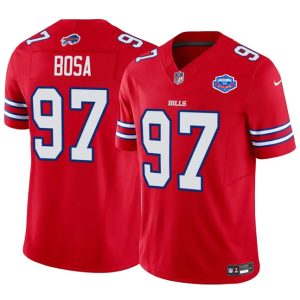 Buffalo Bills #97 Joey Bosa Red 2025 F.U.S.E. With Farewell Patch Vapor Untouchable Limited Stitched Jersey