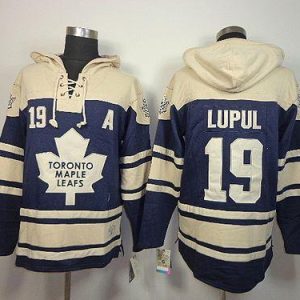 Maple Leafs #19 Joffrey Lupul Blue Sawyer Hooded Sweatshirt Stitched Jersey