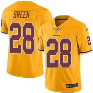 Redskins #28 Darrell Green Gold Stitched Limited Rush Nike Jersey