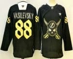 Tampa Bay Lightning #88 Andrei Vasilevskiy Black Pirate Themed Warmup Authentic Jersey