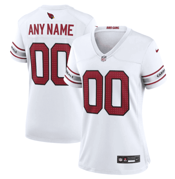 Women's Arizona Cardinals Active Player Custom New White Stitched Game Jersey(Run Small)