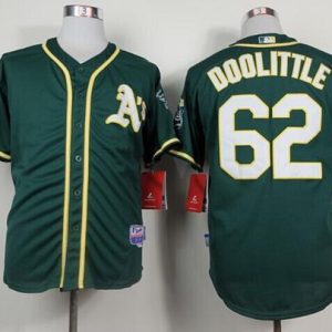Athletics #62 Sean Doolittle Green Cool Base Stitched Jersey