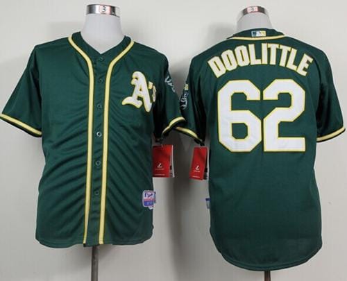 Athletics #62 Sean Doolittle Green Cool Base Stitched Jersey