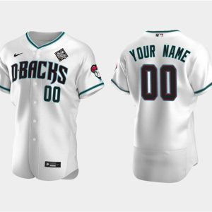 Arizona Diamondbacks Actve Player Custom White 2023 World Series Flex Base Stitched Jersey