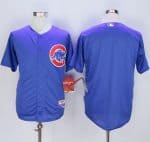 Cubs Blank Blue Cool Base Stitched Jersey
