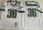 Philadelphia Eagles #36 Brian Westbrook White Throwback Stitched Jersey