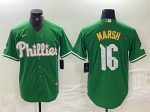 Philadelphia Phillies #16 Brandon Marsh Green 2024 City Connect Stitched Jersey