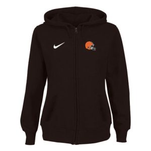 Cleveland Browns Stadium Rally Full Zip Hoodie Brown