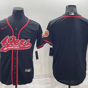 San Francisco 49ers Blank Black Stitched Jersey