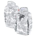 Atlanta Falcons 2024 Arctic Camo Salute To Service Club Fleece Pullover Hoodie