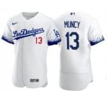 Los Angeles Dodgers #13 Max Muncy 2021 White City Connect Flex Base Stitched Baseball Jersey