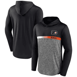 Philadelphia Flyers Black Podium Defender Pullover Hoodie