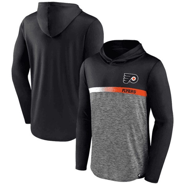 Philadelphia Flyers Black Podium Defender Pullover Hoodie