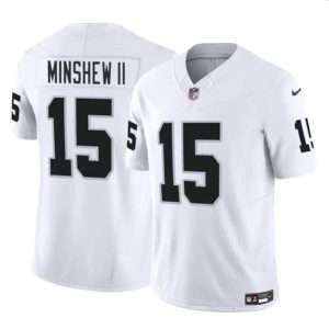 Las Vegas Raiders #15 Gardner Minshew II White 2024 F.U.S.E. Stitched Jersey