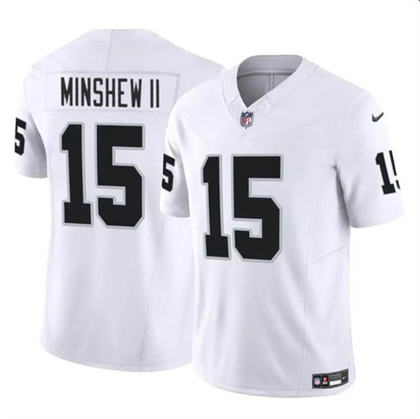 Las Vegas Raiders #15 Gardner Minshew II White 2024 F.U.S.E. Stitched Jersey