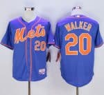 Mets #20 Neil Walker Blue Alternate Home Cool Base Stitched Jersey