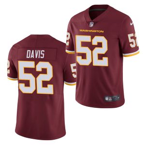 Washington Football Team #52 Jamin Davis Burgundy 2021 Draft Limited Stitched Jersey