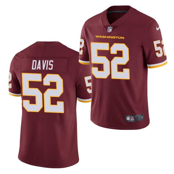 Washington Football Team #52 Jamin Davis Burgundy 2021 Draft Limited Stitched Jersey