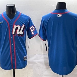 National League Pittsburgh Pirates Blank Blue 2025 All-Star Edition Limited Stitched Jersey