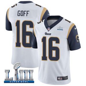 Los Angeles Rams #16 Jared Goff White Super Bowl LIII Bound Vapor Untouchable Limited Stitched Jersey
