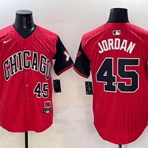 Chicago White Sox #45 Michael Jordan Red Black 2025 City Connect Limited Stitched Jersey